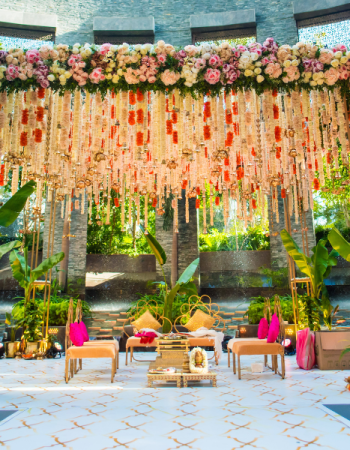 Outdoor mandap decor at Pune venue